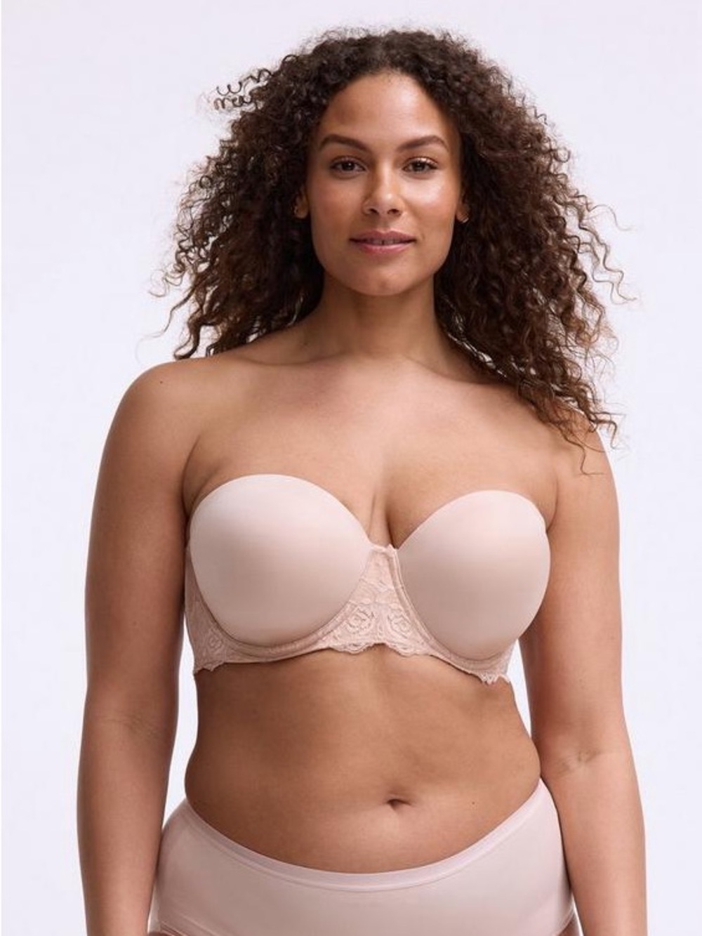 Strapless Lace-Trim Torrid Curve Bra with Adjustable Removable Straps